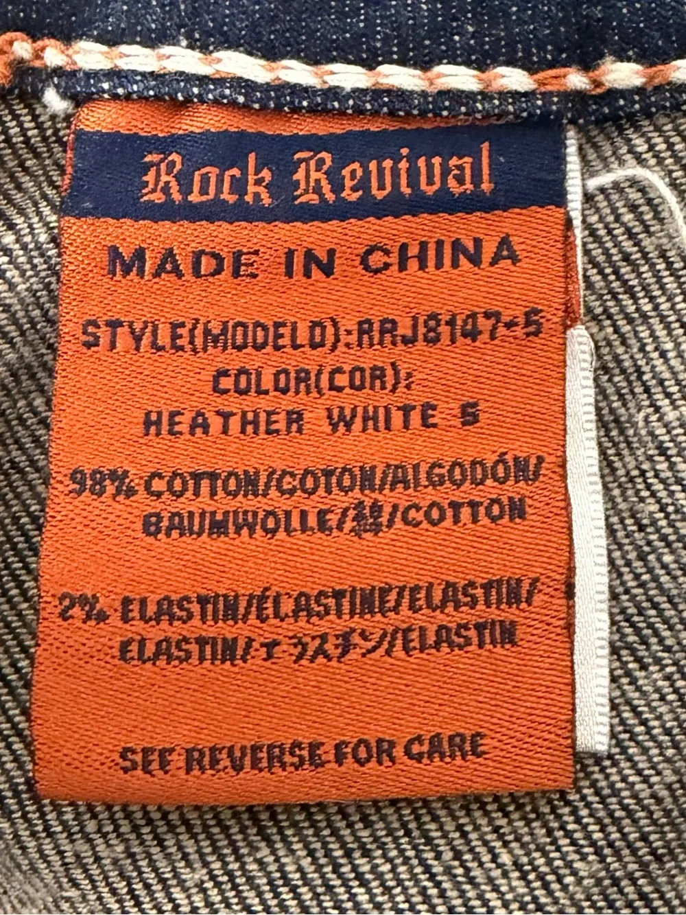 Rock Revival Heather Bootcut Jeans Women's Size 29 Medium Wash EUC Low Rise - Picture 10 of 11